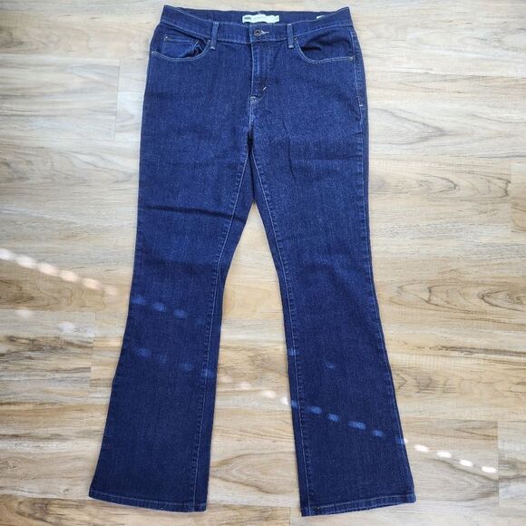 💛Levi's 515 Dark Blue Wash Bootcut Jeans Size 10/30 - Picture 3 of 10